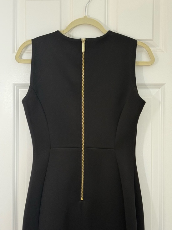 Calvin Klein Black Sleeveless Midi Sheath Dress - Picture 6 of 8